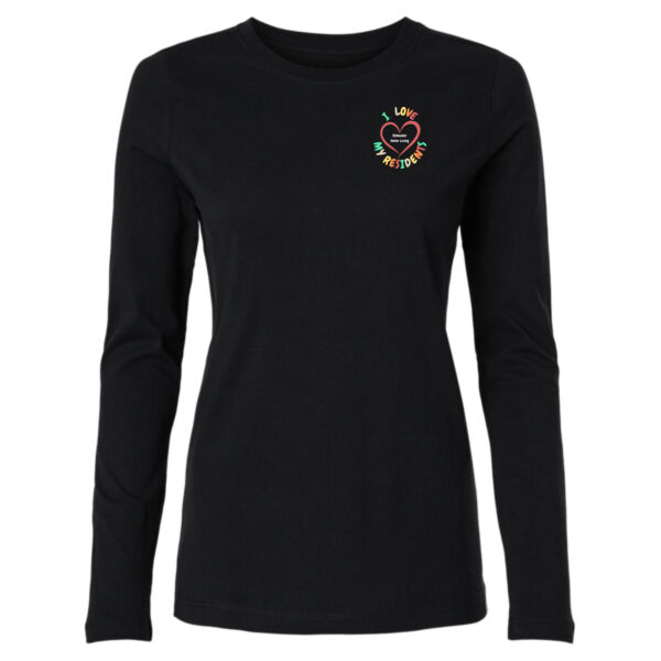 Women's RegenX Cotton Underscrub Long Sleeve T-Shirt - I Love My Residents Thumbnail
